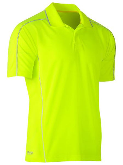 Cool Mesh Polo With Reflective Piping - made by Bisley