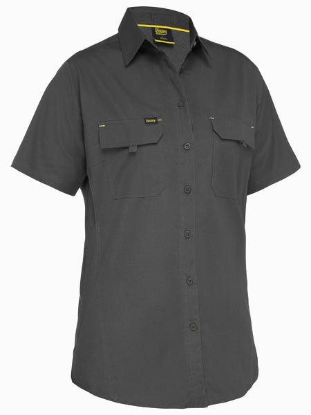 This product is made by Bisley and distributed by B-Protected. The Ladies X Airflow Short Sleeve Shirt has the part number of B-BL1414