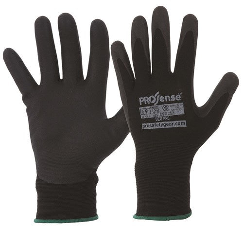 Prosense Dexipro Nitrile On Nylon Gloves - made by PRO Choice