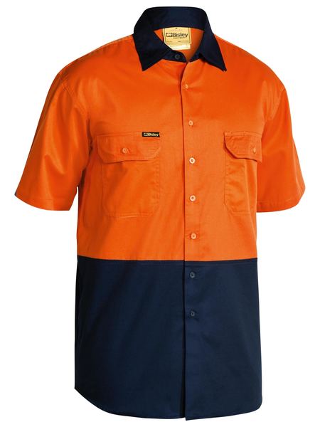 Bisley Short Sleeve Cool 2-tone Shirt
