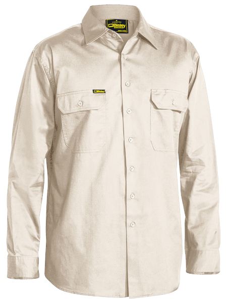 Bisley Light Weighteight Ls Drill Shirt - made by Bisley