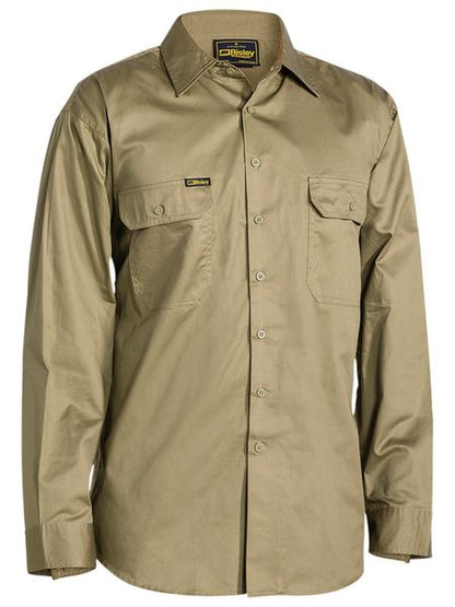 Bisley Light Weighteight Ls Drill Shirt - made by Bisley
