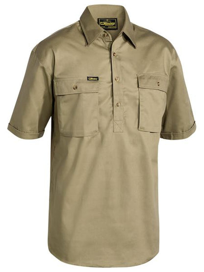 Short Sleeve Cargo Drill Shirt - made by Bisley