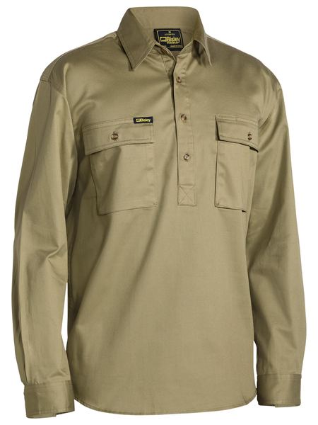 Bisley Long Sleeve Cargo Drill Shirt - made by Bisley