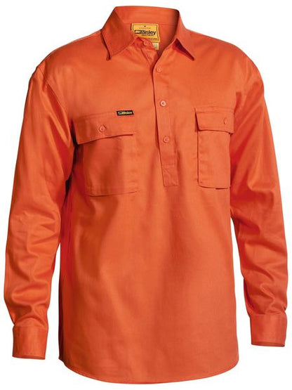 Bisley Long Sleeve Cargo Drill Shirt