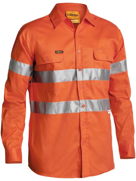 Taped Hi Vis Drill Shirt - made by Bisley