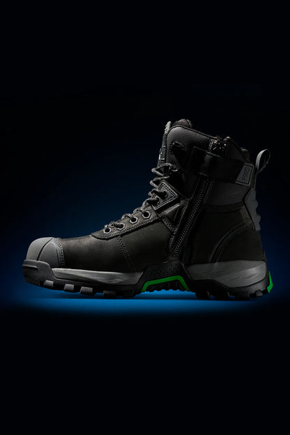 High Zip Sided High Cut Safety Boots