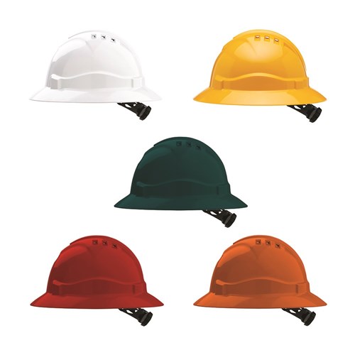 Vented Brim Hard Hat With Printed Logo (Min 20)