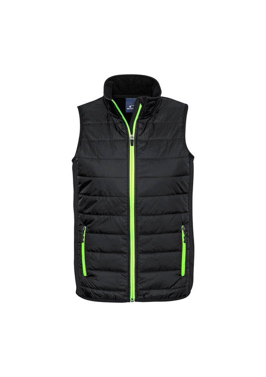 B-Protected distribute this product which is made by Fashion Biz. The Mens Stealth Tech Puffer Vest has the part number of BIZJ616M