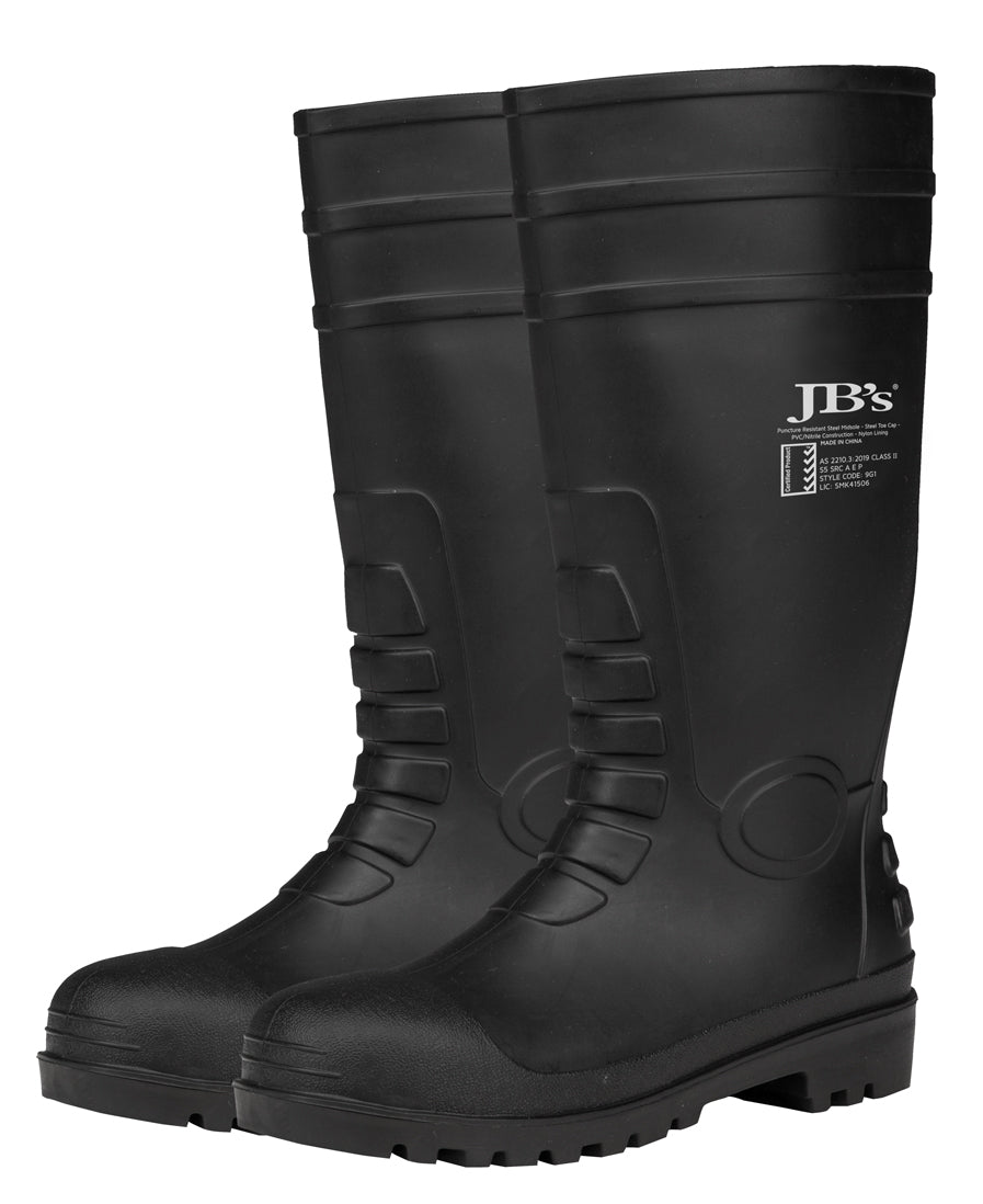 JB Steel Cap Gumboot | Blk/Ylw/Wht_B-Protected Worwear