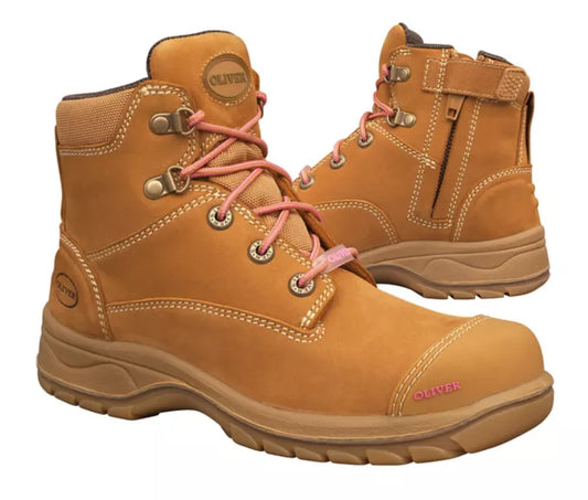 Ladies Zip Side Safety Boot