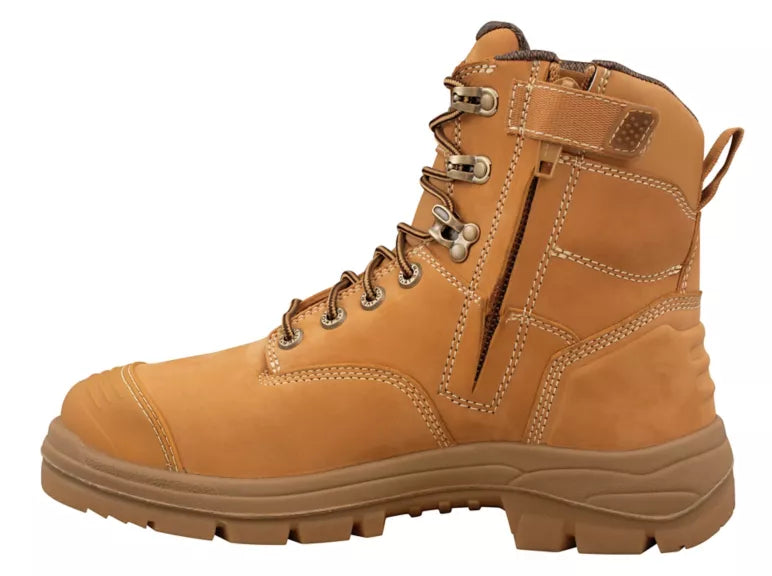 Zip Side Nubuck Safety Boot - made by Oliver Footwear