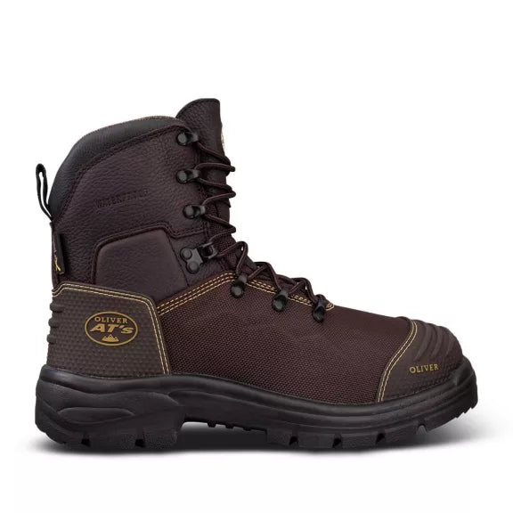 Lace Up Toe Heel Cap Safety Boots - made by Oliver Footwear