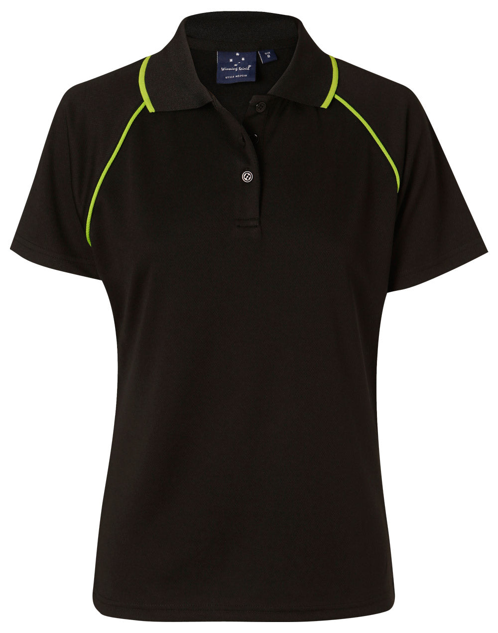 Ladies Cooldry Contrast Polo - made by AIW