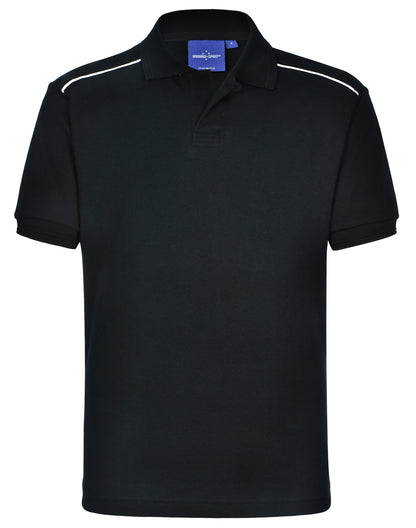 Cotton Contrast Piping Polo - made by AIW