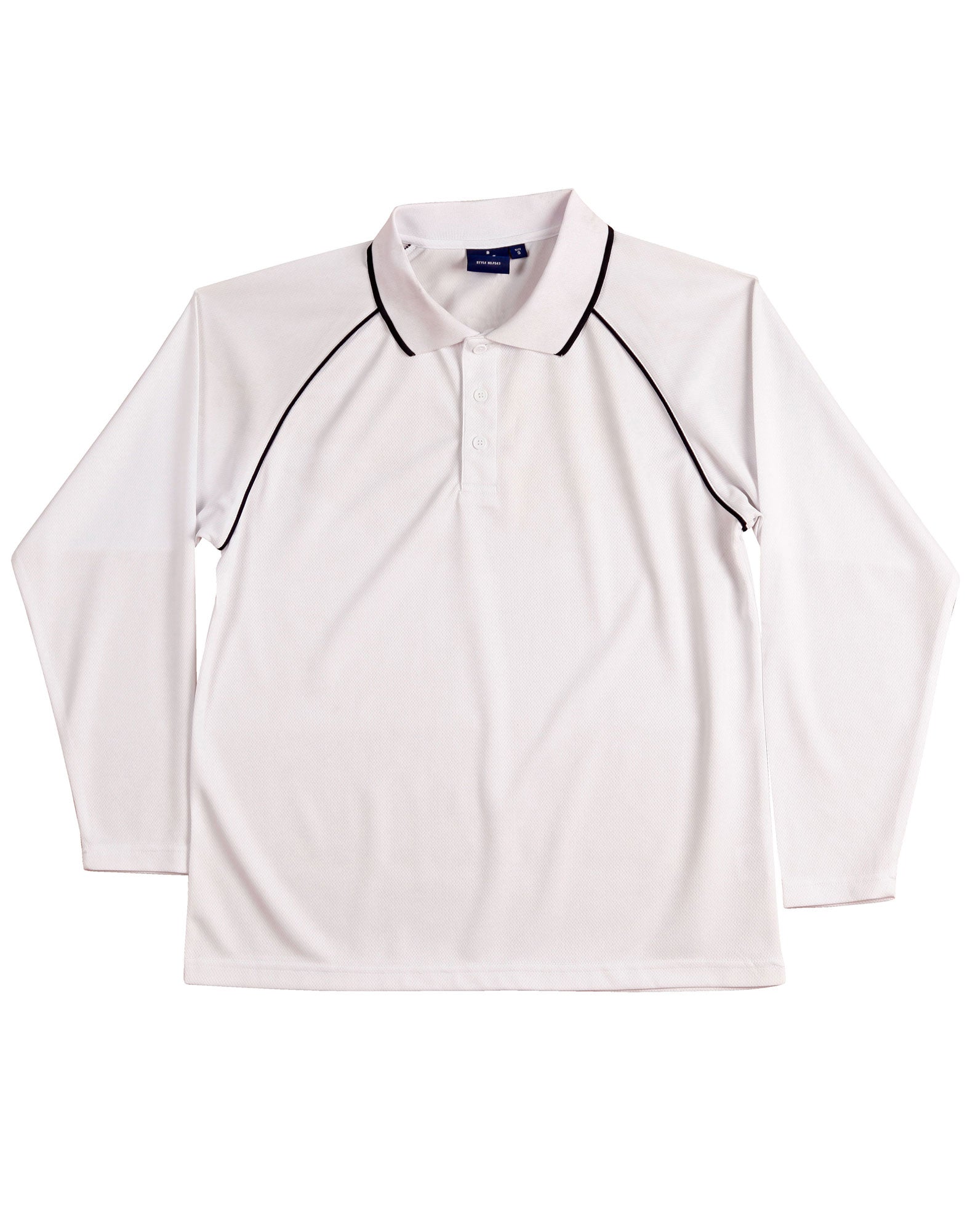 Long Sleeve Contrast Polo - made by AIW