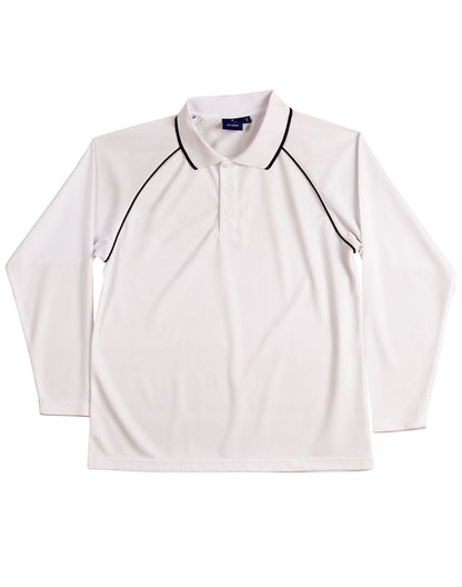 Long Sleeve Contrast Polo - made by AIW