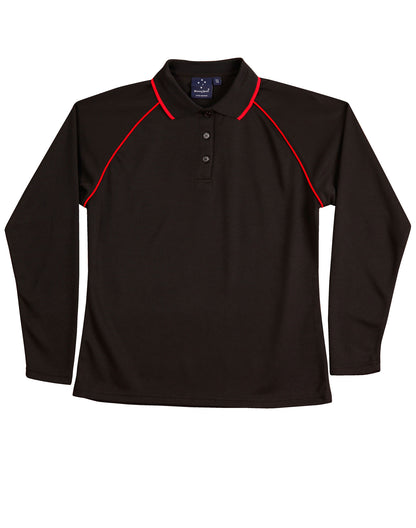 Ladies Long Sleeve Polo Shirt - made by AIW