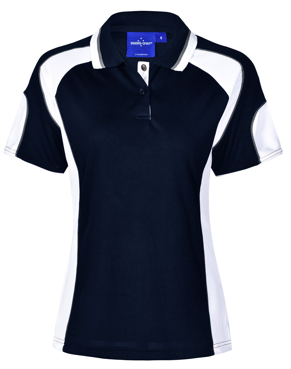 Ladies Contrast Short Sleeve Polo - made by AIW