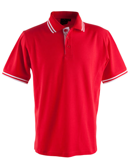 Contrast Short Sleeve Polo Shirts - made by AIW