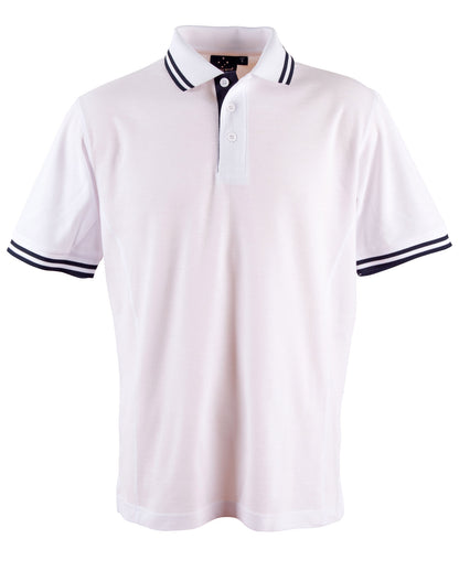 Contrast Short Sleeve Polo Shirts - made by AIW