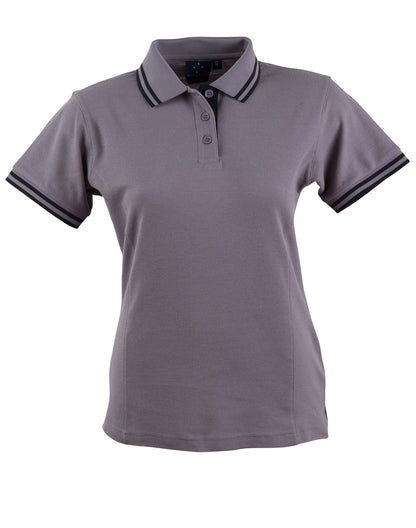Contrast Ladies Short Sleeve Polo Shirt - made by AIW