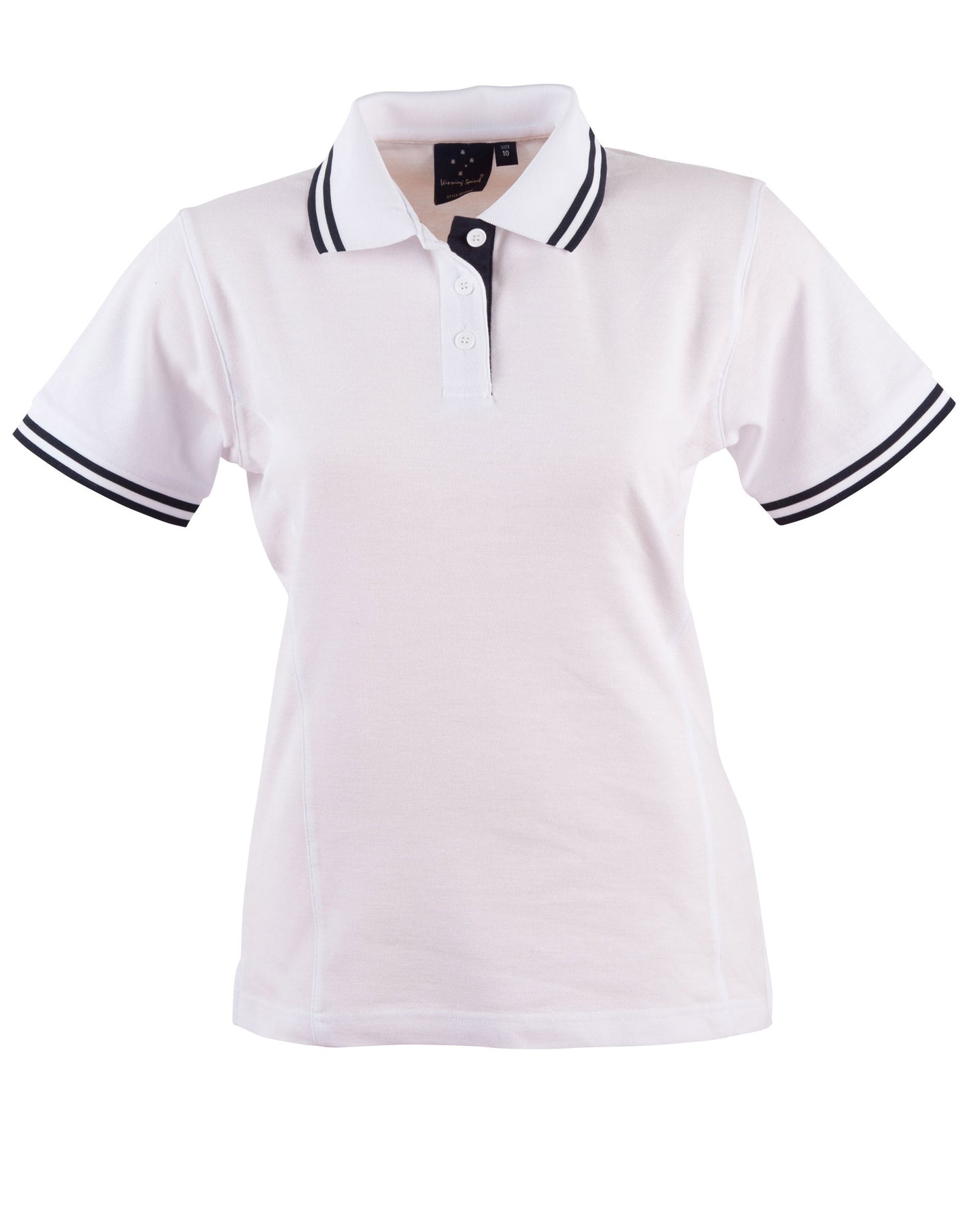 Contrast Ladies Short Sleeve Polo Shirt - made by AIW