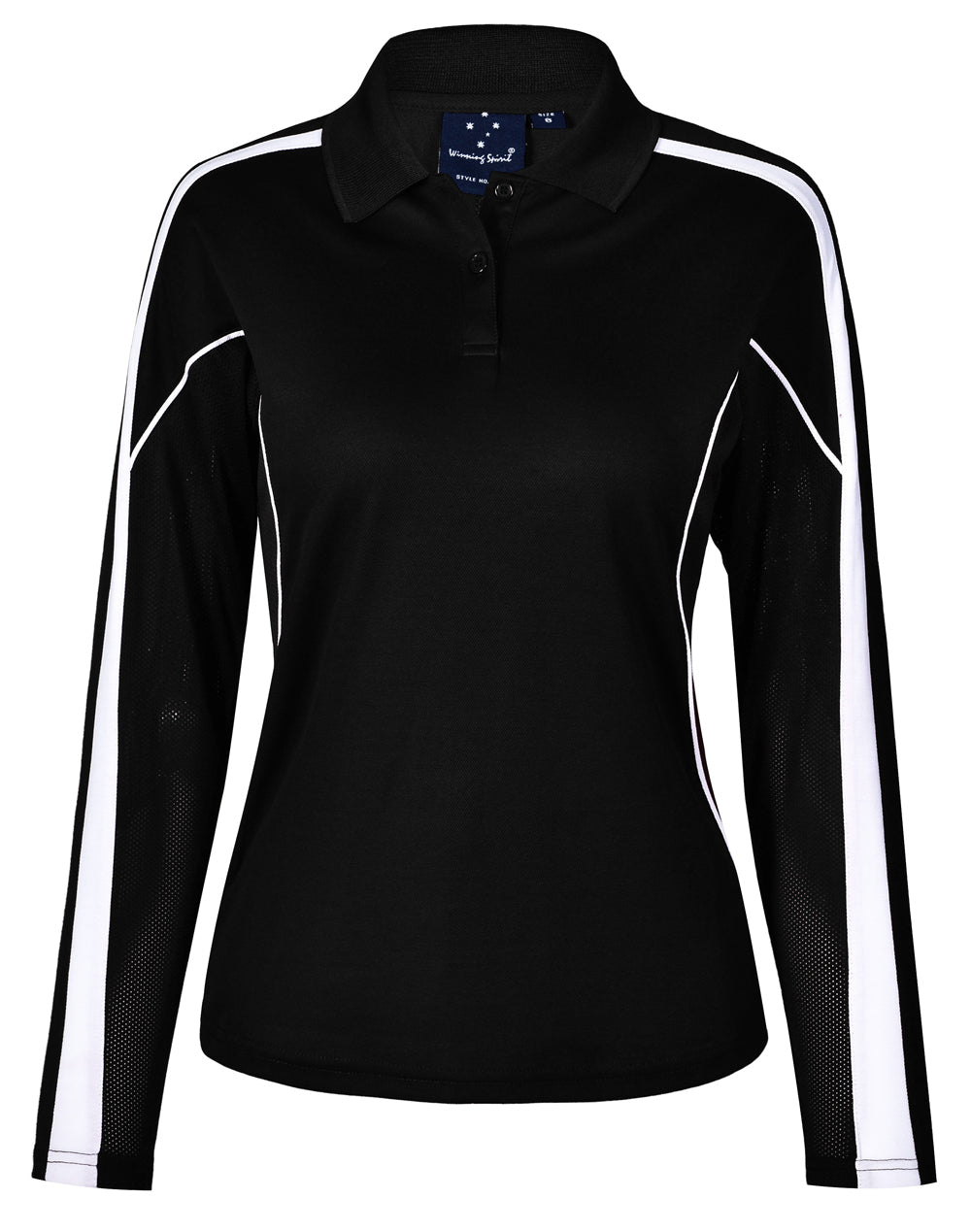 Ladies Tru Dry Long Sleeve Polo - made by AIW