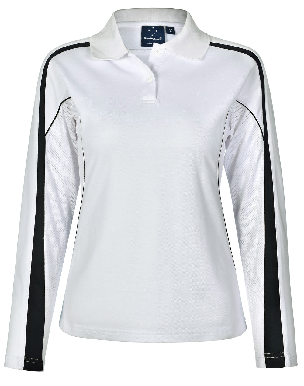 Ladies Tru Dry Long Sleeve Polo - made by AIW