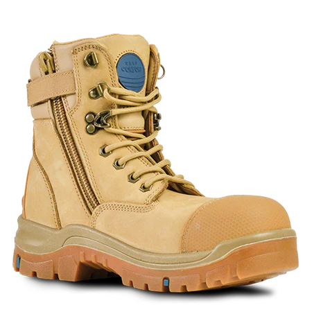 Patriot Wheat Zip Safety Boot - made by Bata Industrial