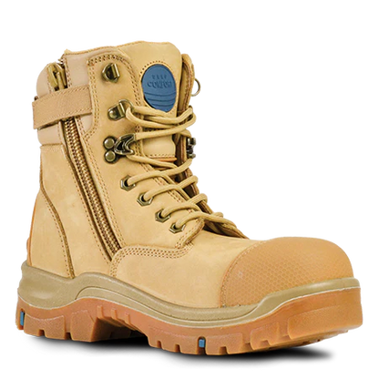 Patriot Wheat Zip Safety Boot - made by Bata Industrial