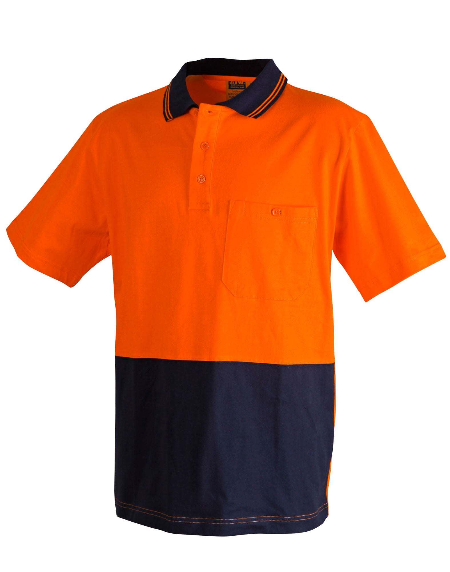 Hi Vis Short Sleeve Cotton Polo - made by AIW