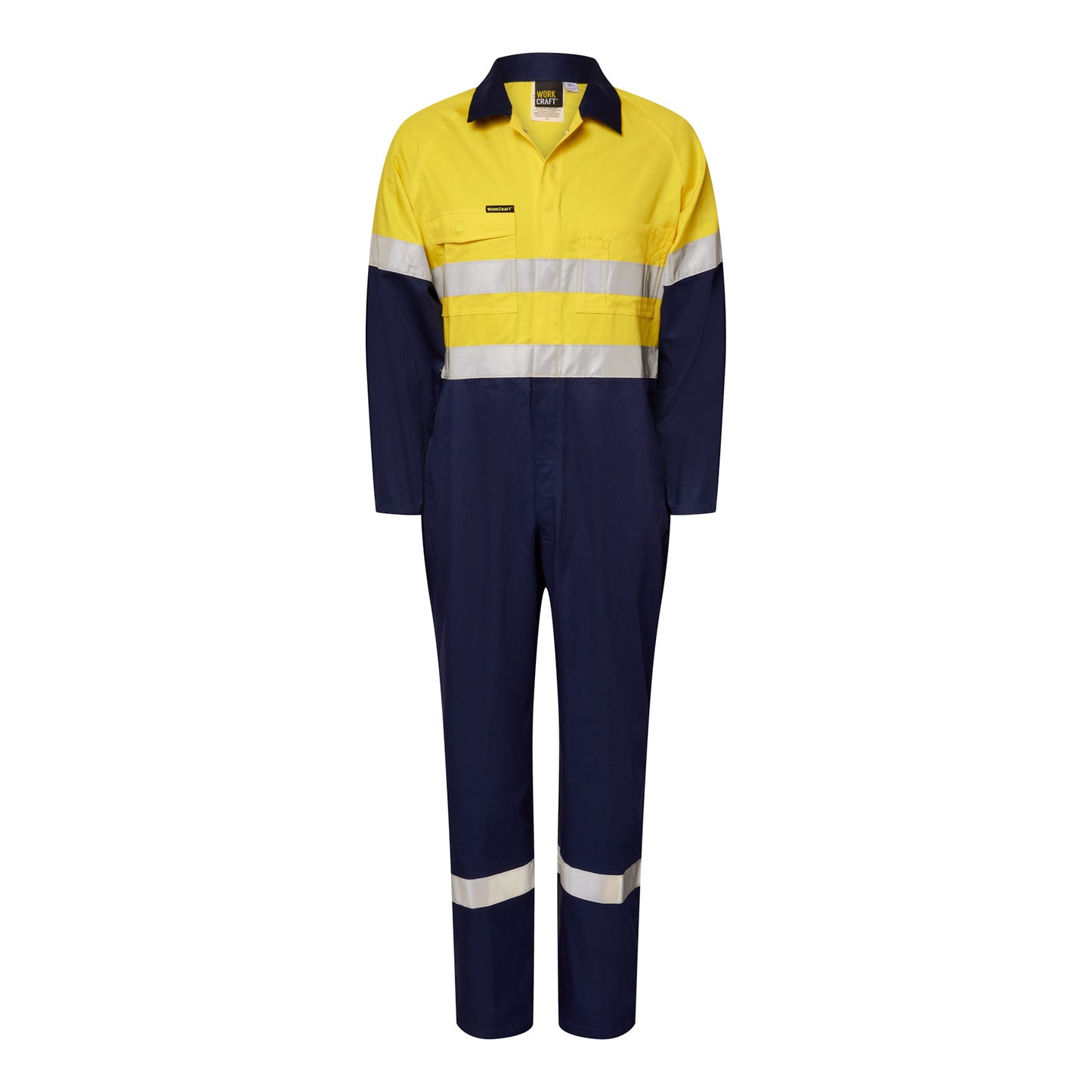 Day Night Hi Vis Light Cotton Twill Coveralls Reflective Tape - made by Workcraft