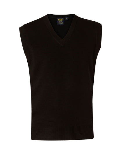 V-neck Woolmix Vest - made by AIW