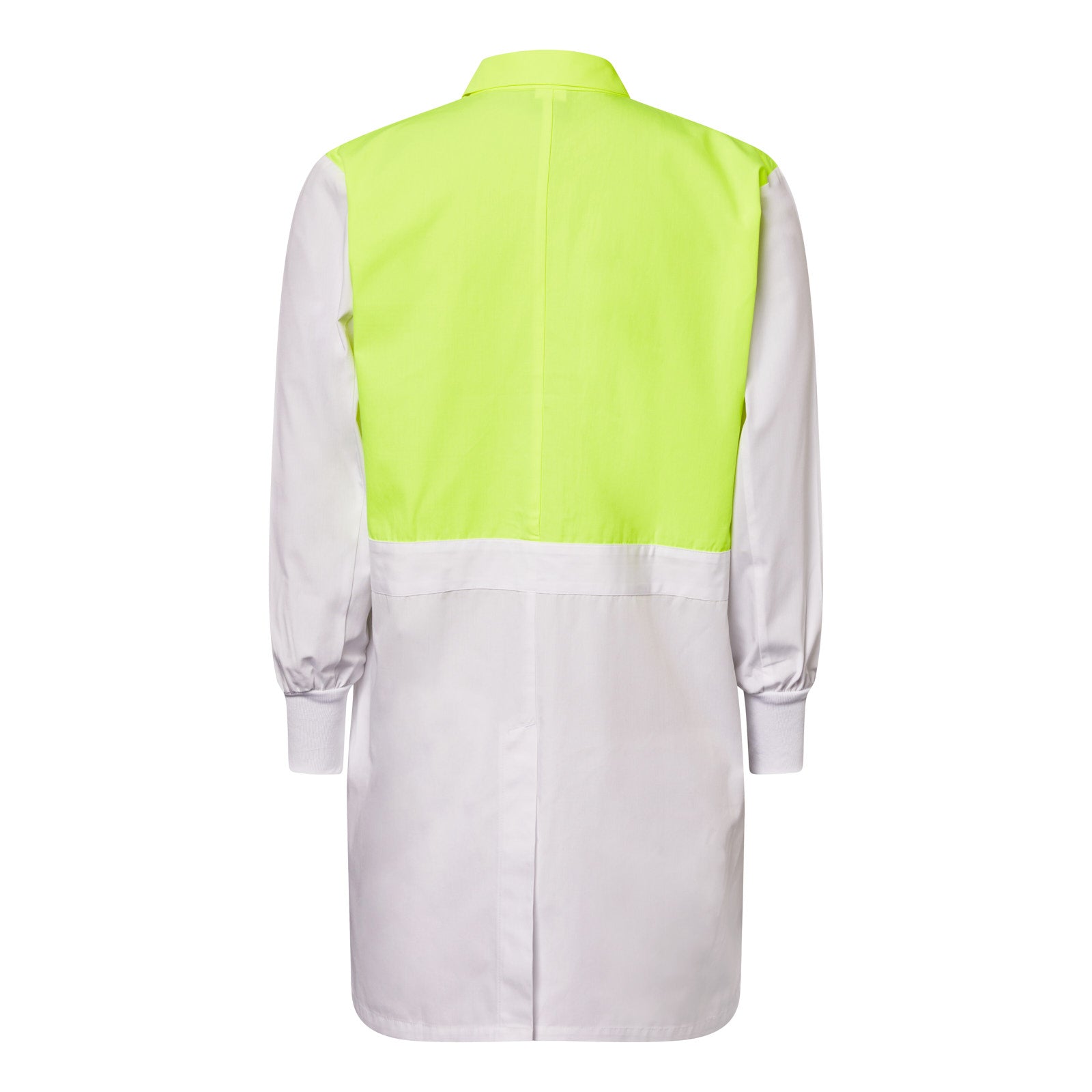 White Yellow Food Industry Dust Coat - made by Workcraft
