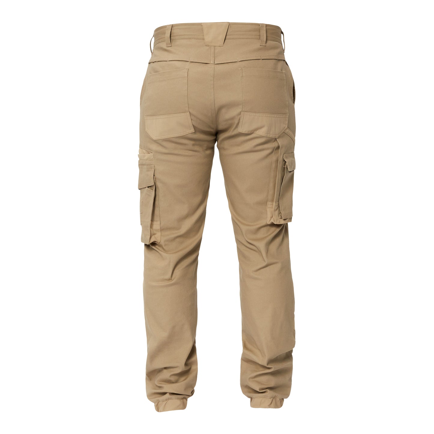 Stretched Cargo Pants with Elasticised Hem - made by Workcraft