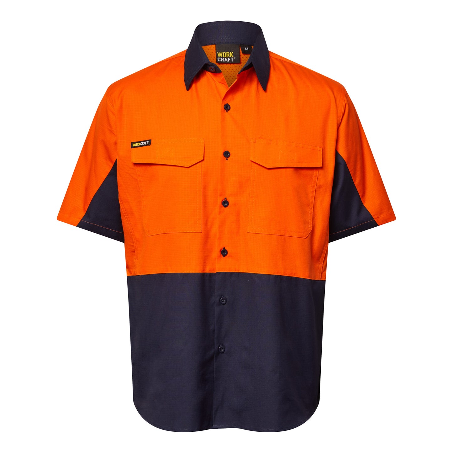 Ripstop Short Sleeve Vented Shirt - made by Workcraft