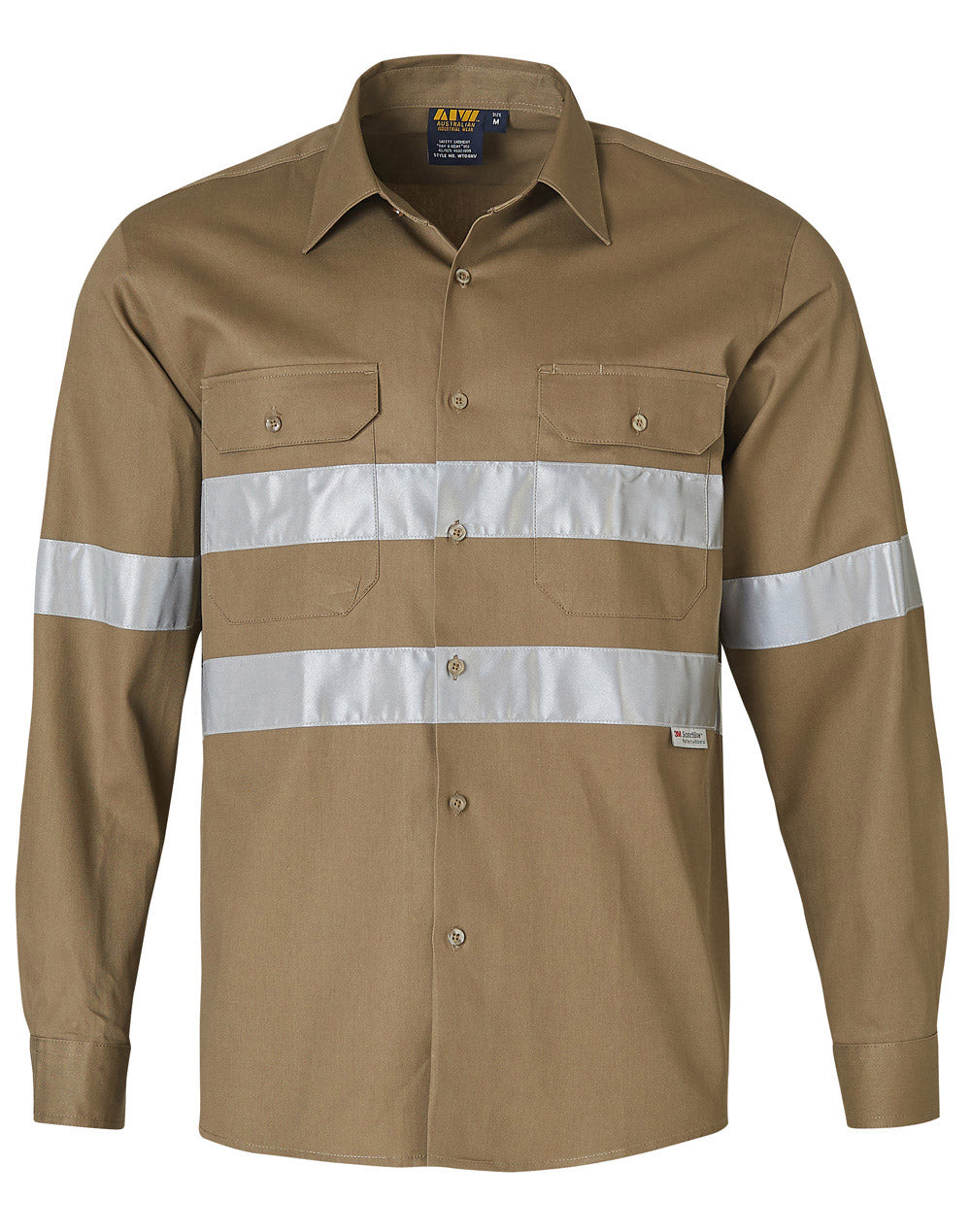Long Sleeve Drill Shirt With Tape - made by AIW