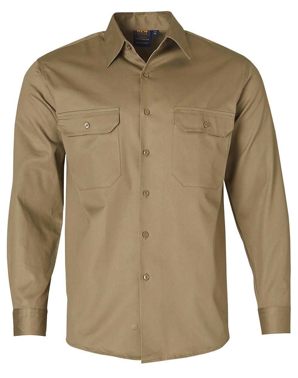 Long Sleeve Cotton Drill Shirt - made by AIW