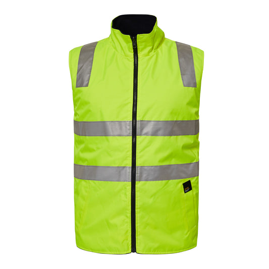 Hi Vis Reversible Vest With Tape - made by Workcraft