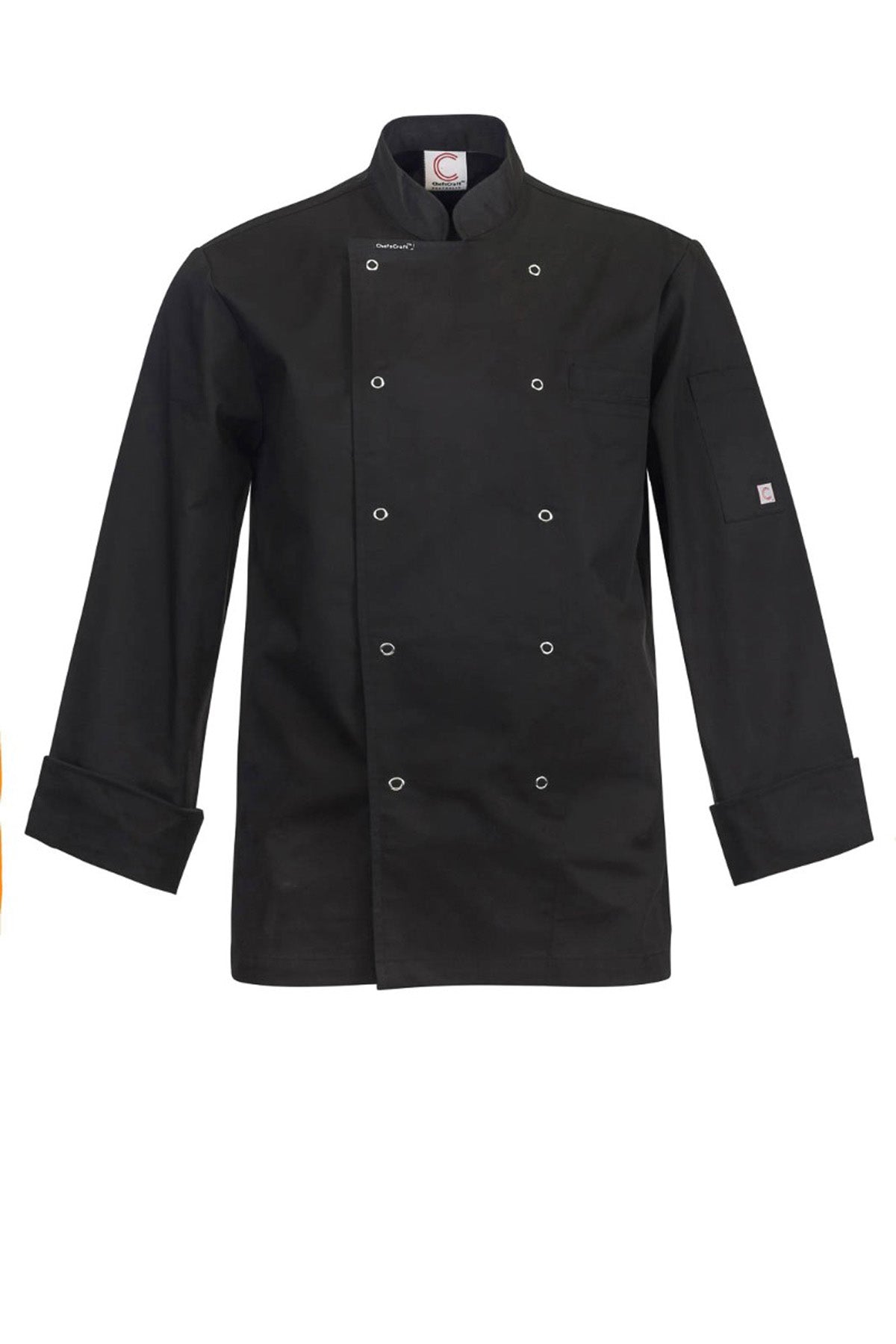 Executive Long Sleeve Chefs Jacket with Press Studs - made by ChefsCraft