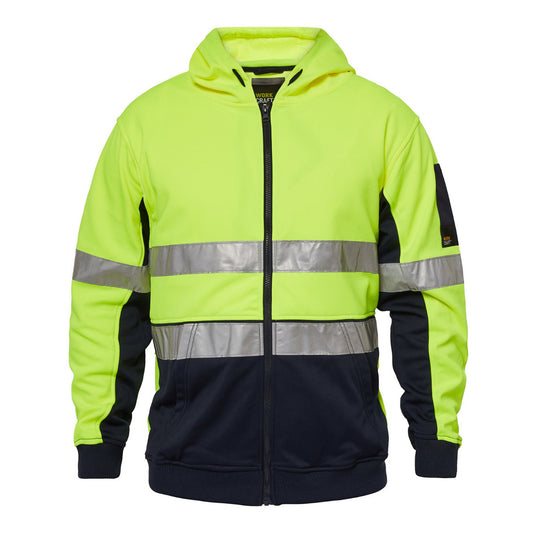 Two Tone Hi Vis Hoodie With Tape - made by Workcraft