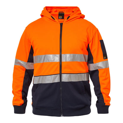 Two Tone Hi Vis Hoodie With Tape - made by Workcraft