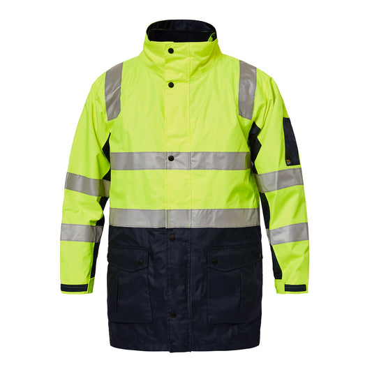 Hi Vis 4 In 1 Jacket With Tape - made by Workcraft