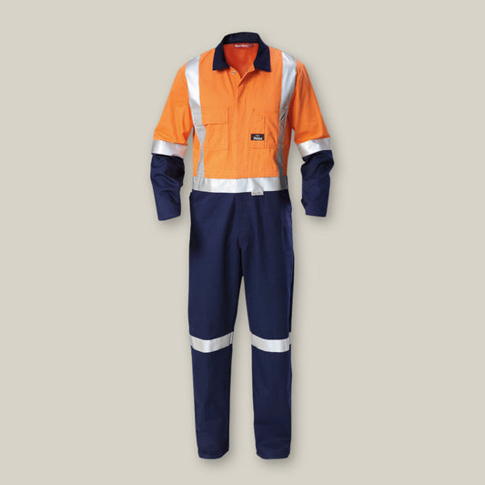 B-Protected distribute this product which is made by Hard Yakka. The Hi Vis Coveralls And Tape has the part number of Y00262