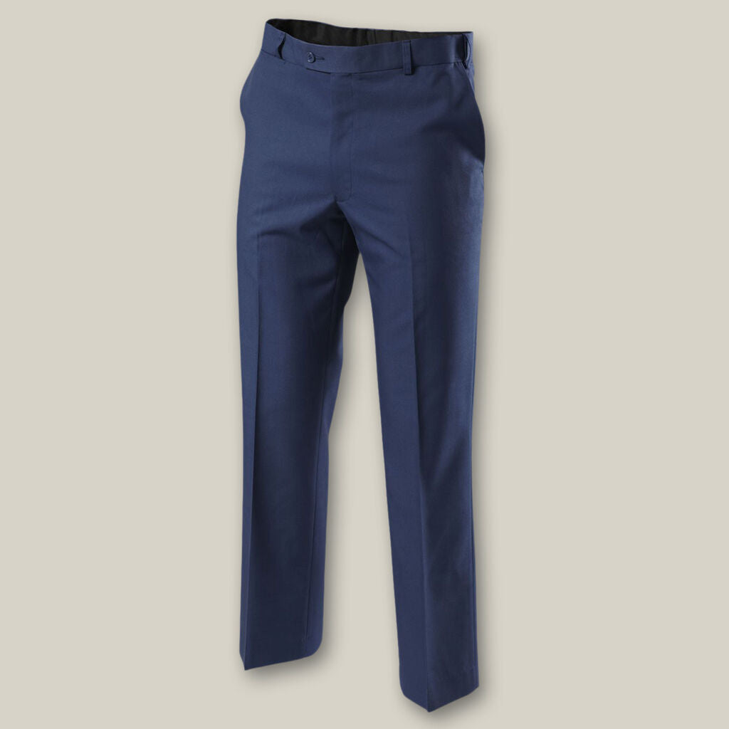 Permanent Press Plain Front Trousers - made by Hard Yakka