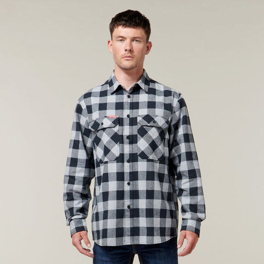 Check Flannel Long Sleeve Shirt - made by Hard Yakka