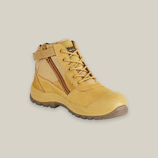 Zip Side Utility Safety Boot