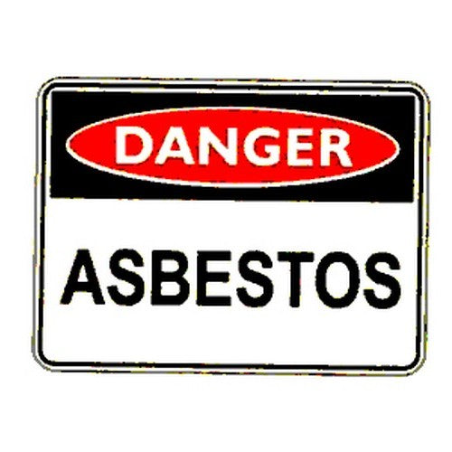 Plastic 225x300mm Danger Asbestos Sign - made by Signage