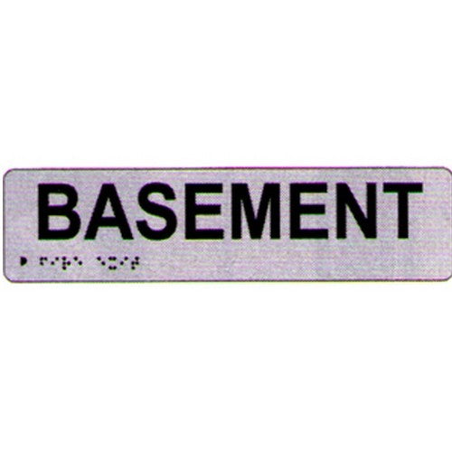 PVC Basement Braille Sign - made by Signage